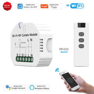Smart WiFi RF433 1-Gang-Vorhang-Jalousie-Schaltermodul für Rollladen